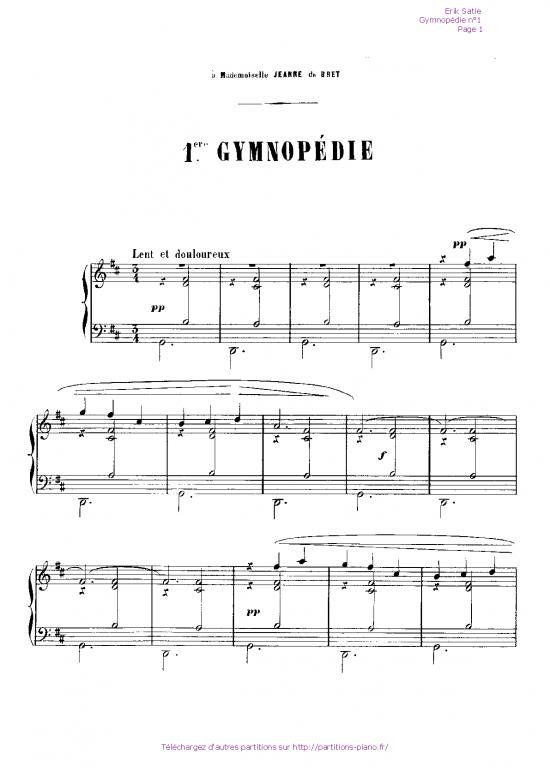 picture_Piano Pdf 94226 | Gymnopedie 1