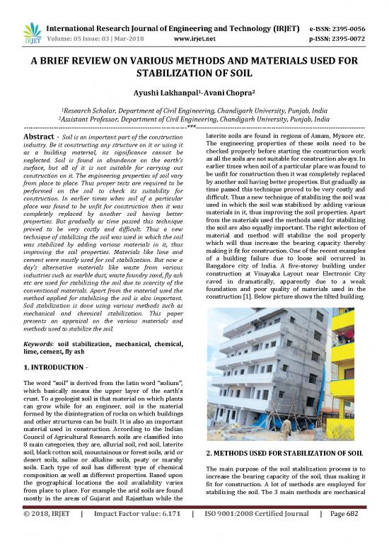 picture1_Soil Stabilization Methods Pdf 92089 | Irjet V5i3153