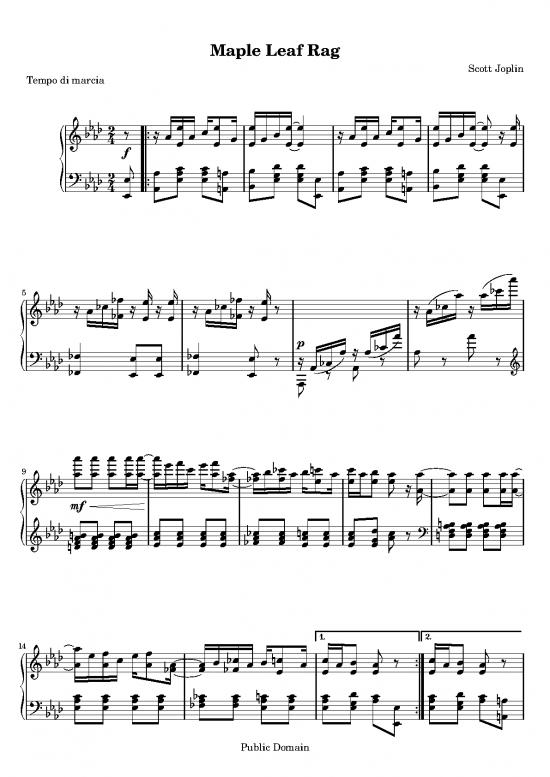 picture1_Maple Leaf Rag Pdf 94189 | Maple A4