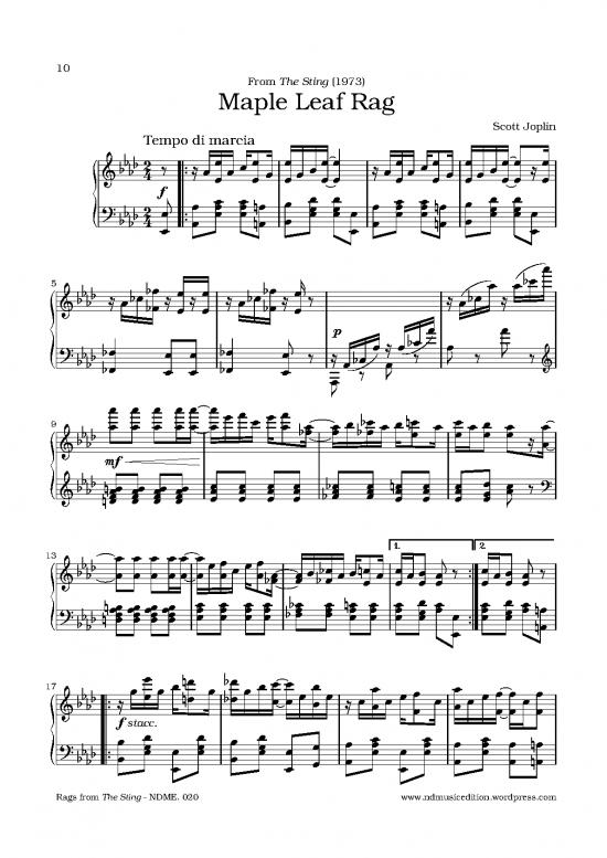 picture_Maple Leaf Rag Pdf 93050 | Maple Leaf Rag Original