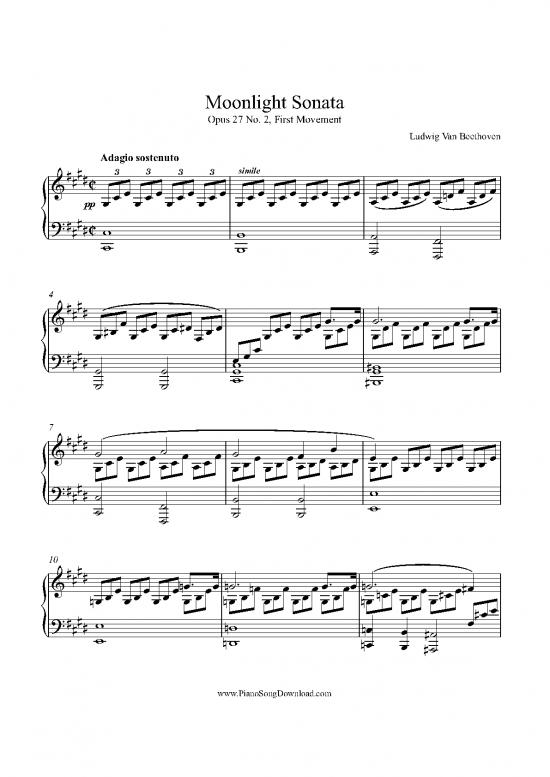 picture1_Piano Pdf 91809 | Moonlight Sonata