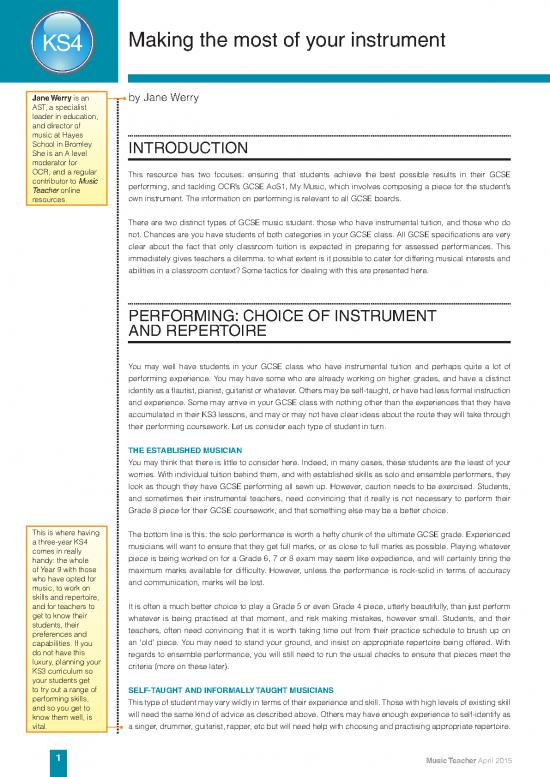 picture_Music Therapy Pdf 94303 | Mt04 Scheme Ks4 Making The Most Of Your Instrument