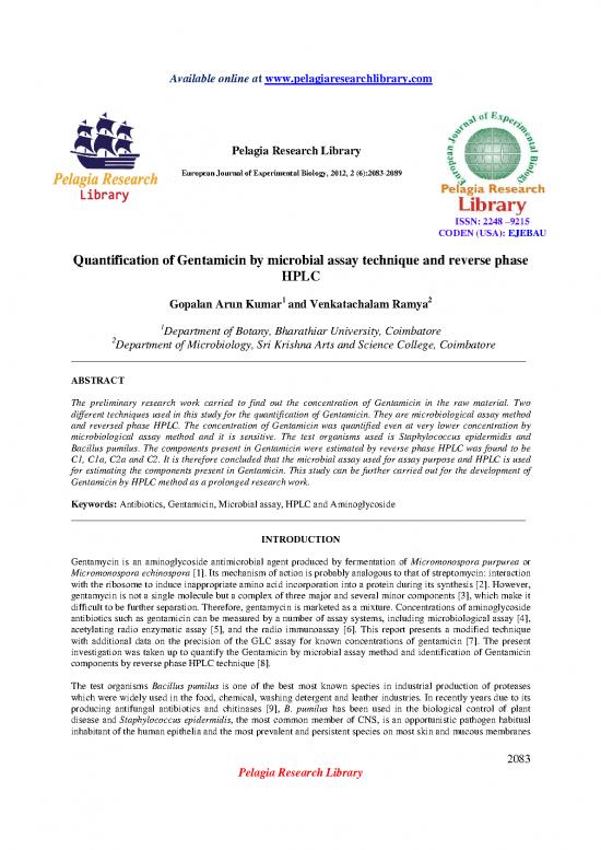 picture_Journal Pdf 92391 | Quantification Of Gentamicin By Microbial Assay Technique And Reverse Phasehplc