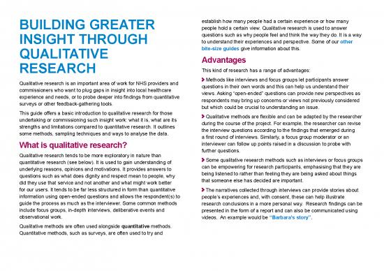 advantages of qualitative research bbc bitesize