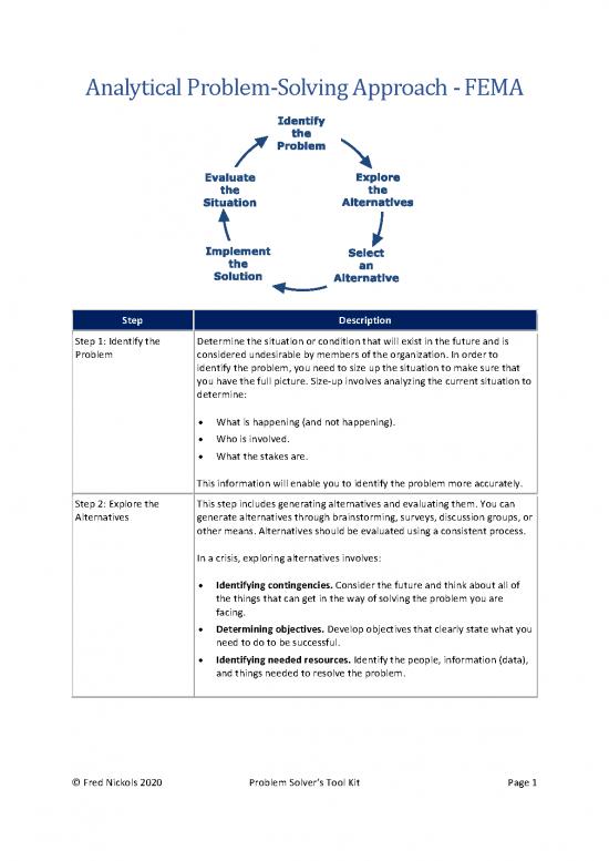 13 problem solving models