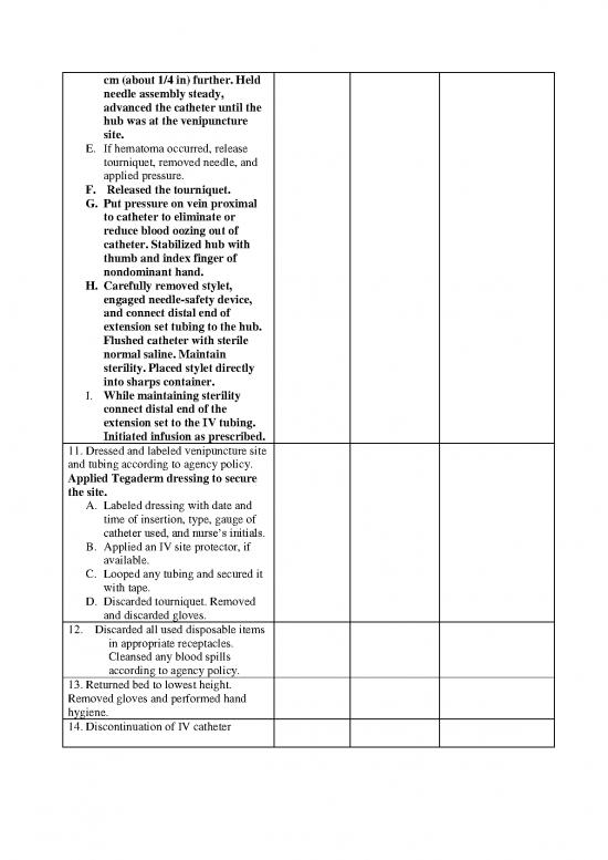 Measures Pdf 92810 | Iv Insertion Checklist Bb Posted