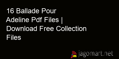 picture 16 Ballade Pour Adeline Pdf Files | Download Free Collection Files