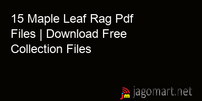 picture 15 Maple Leaf Rag Pdf Files | Download Free Collection Files