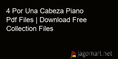 picture 4 Por Una Cabeza Piano Pdf Files | Download Free Collection Files