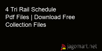 picture 4 Tri Rail Schedule Pdf Files | Download Free Collection Files