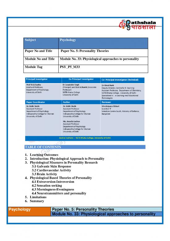 picture1_Personality Pdf 95938 | 1566280948psy P5 M33 E Text