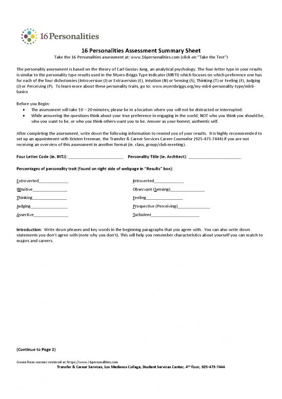 picture1_Personality Pdf 97115 | 16personalitiesassessmentsummarysheet