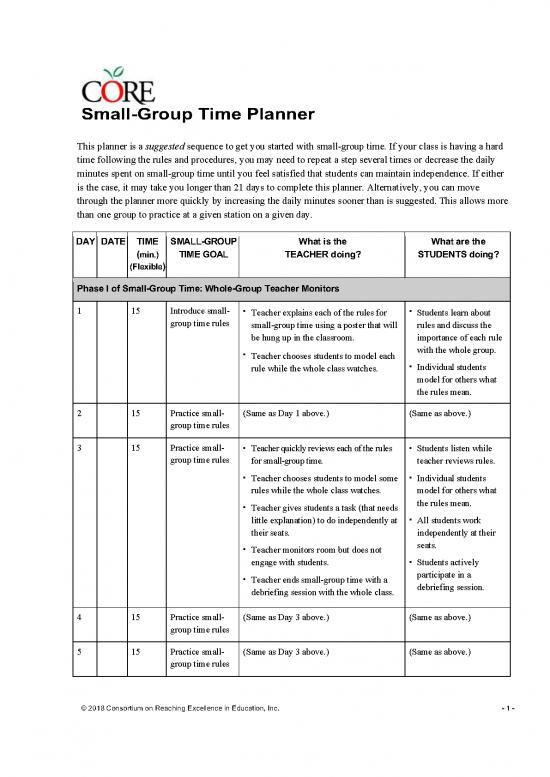 picture Day Planner Pdf 94678 | 21 Day Small Group Planner Rev Final