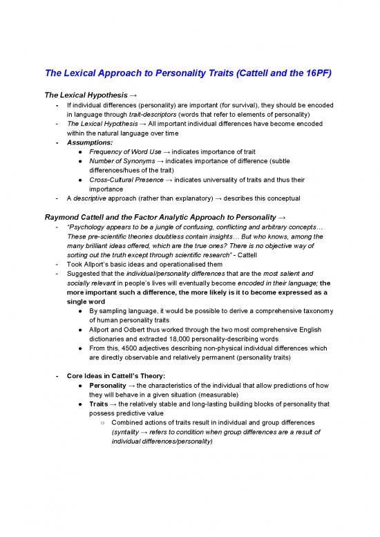 picture Personality Pdf 96652 | 26296 Sample