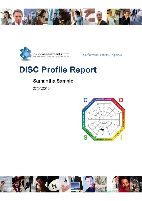 picture1_Therapeutic Communication Pdf 96728 | 3723sample Samantha Disc Profile Aus