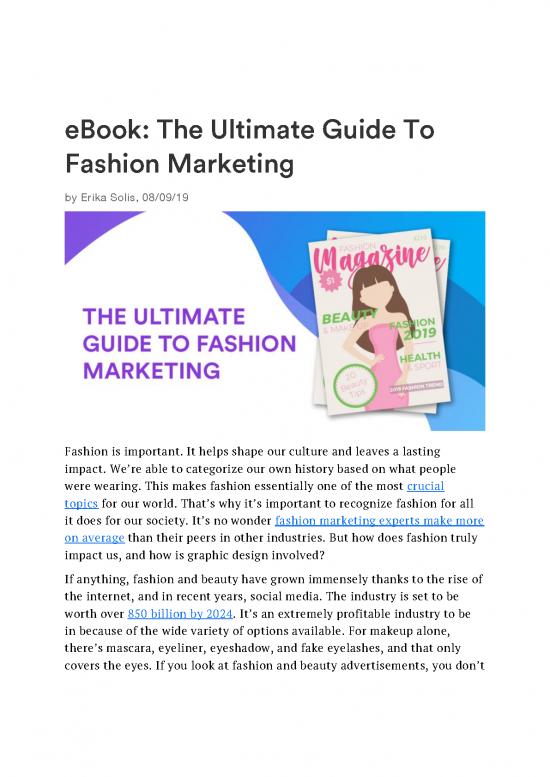 picture Fashion Pdf 95430 | 60f4edbe42eda33209b5cec9 The Ultimate Guide To Fashion Marketing