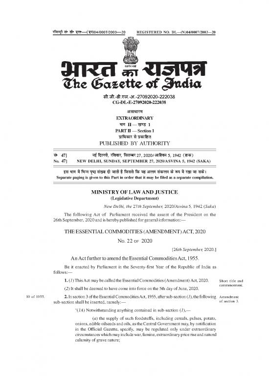picture1_Essential Commodities Act Amendment 2020 Pdf 95274 | A2020 022