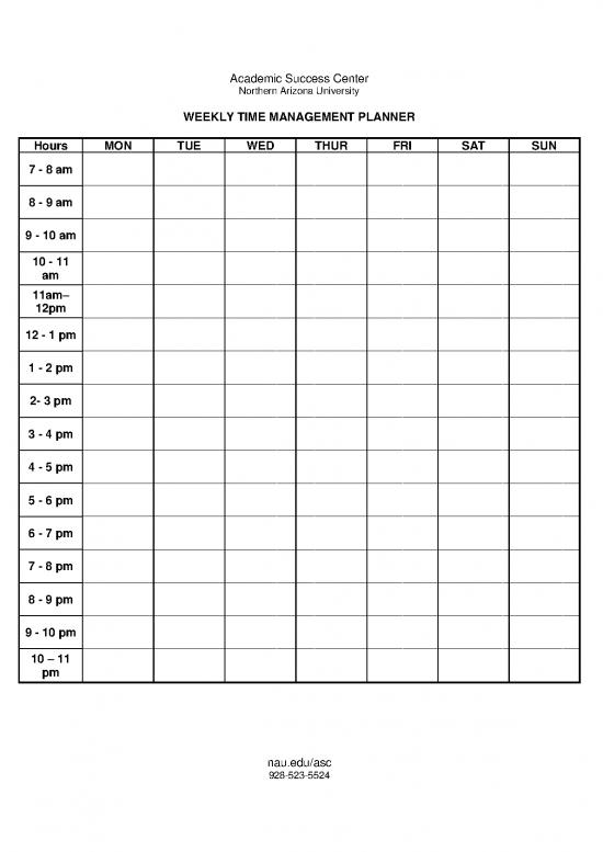 picture Weekly Schedule Template Pdf 94524 | Accessible Weekly Time Management Planner Btc