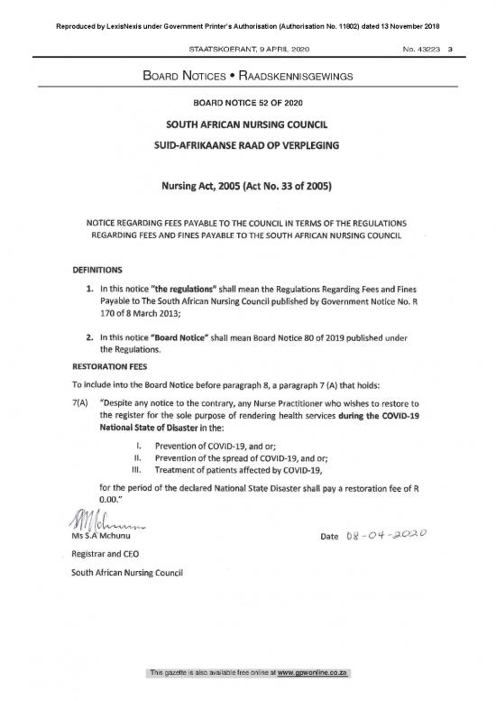 picture_Act Therapy Pdf 95318 | Amendment Notice Re Fees Payable To Council Ito Reg Re Fees And Fines Payable To Sa Nursing Council Bn 52 Of 2020