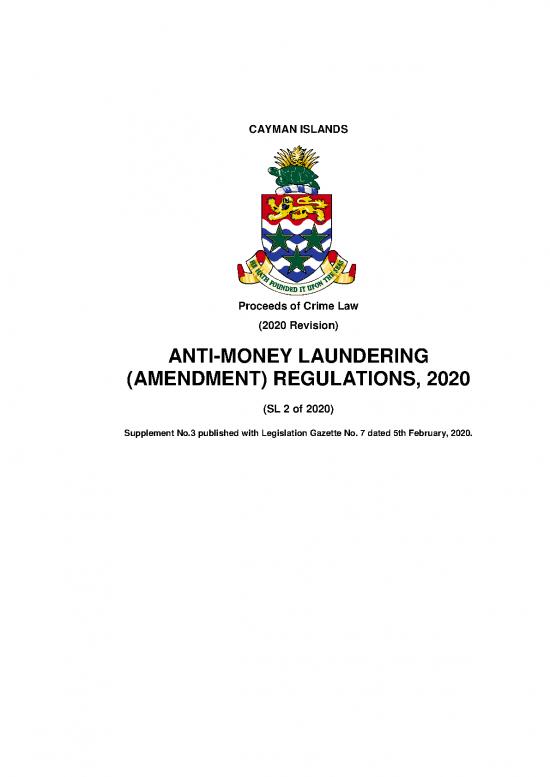 picture1_Money Laundering Regulations 2020 Pdf 95109 | Anti Money Laundering Amendment Regulations 2020