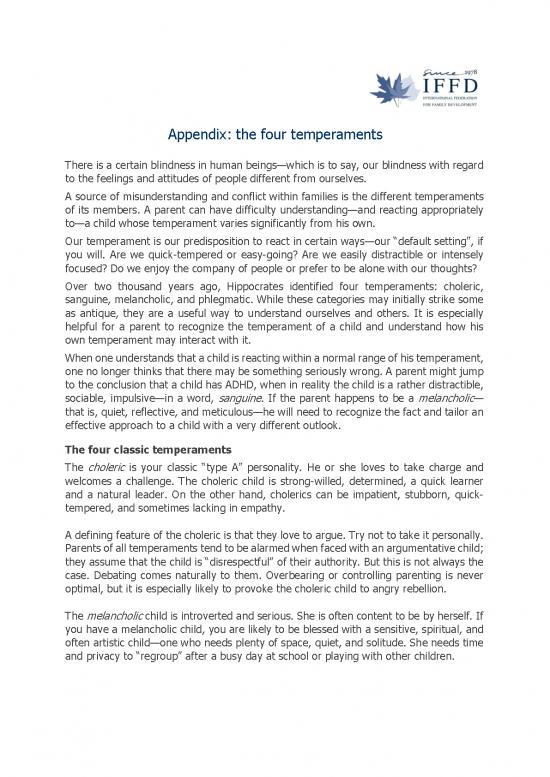picture1_The Four Temperaments Pdf 96984 | Appendix Temperaments