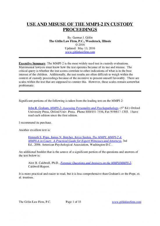 picture Personality Pdf 95987 | Article 6a Use And Misuse Of The Mmpi