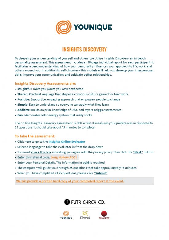 picture Personality Pdf 96333 | Assessment Instructions Long Hollow