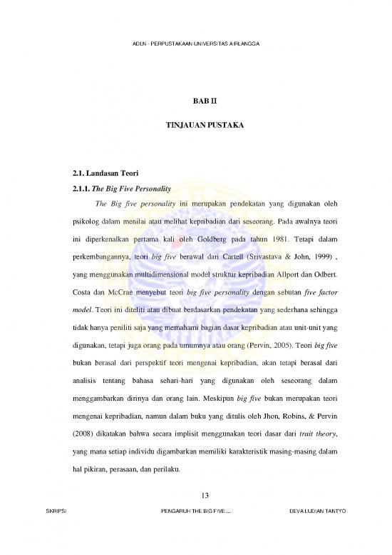 picture_Personality Pdf 96606 | Bab 2 Tinjauan Pustaka