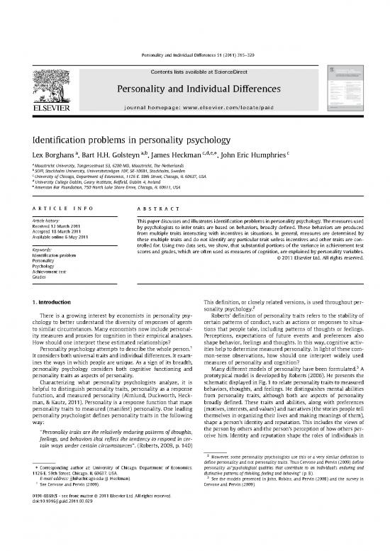 picture_Personality Pdf 96310 | Borghans Golsteyn Etal 2011 Paid V51