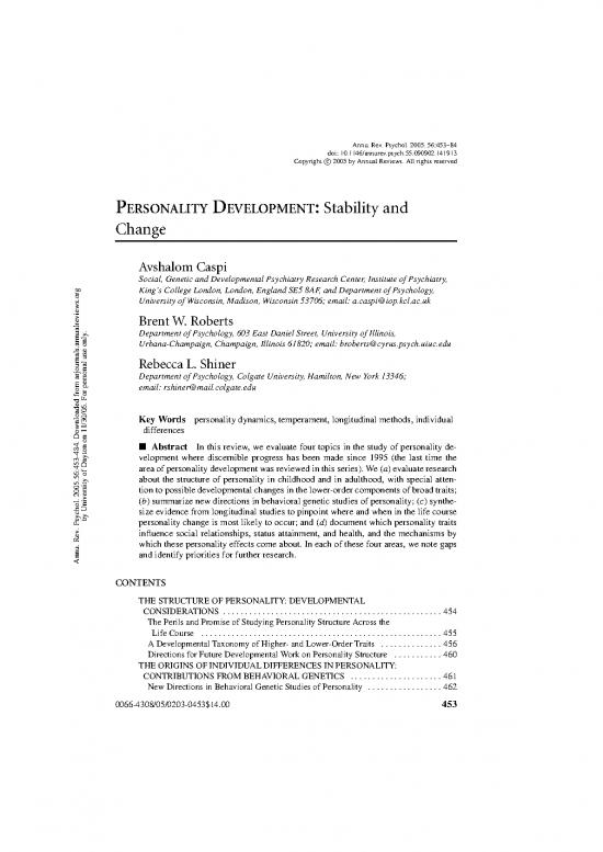 picture1_Personality Pdf 95806 | Caspi 05 Per Dev Copy