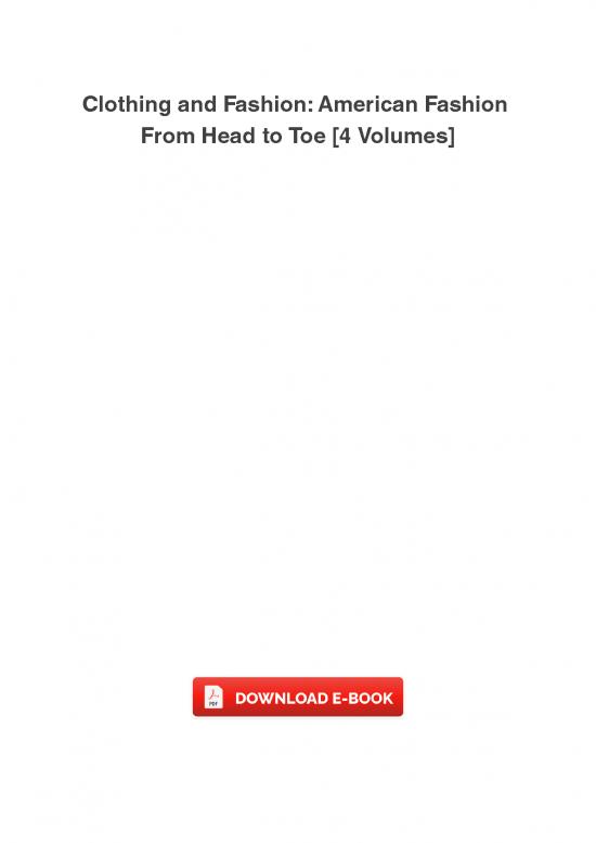 picture_Fashion Pdf 95607 | Clothing And Fashion American Fashion From Head To Toe 4 Volumes Ebook