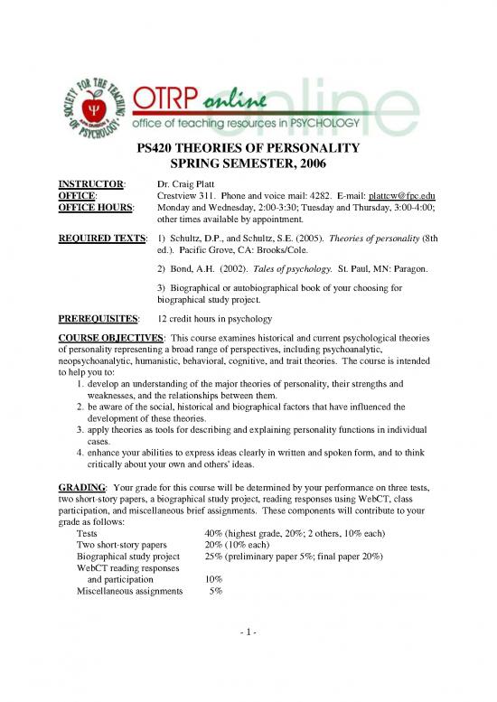 picture Personality Pdf 96727 | Cp06personality