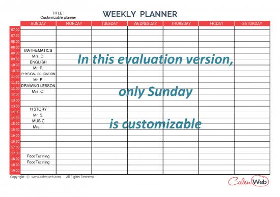picture Weekly Planner Template Pdf 94661 | Customizable Weekly Planner 7 Days Us
