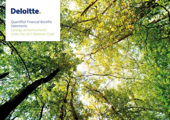 picture Takeover Code Pdf 95790 | Deloitte Uk Fa Quantified Financial Benefits Statements