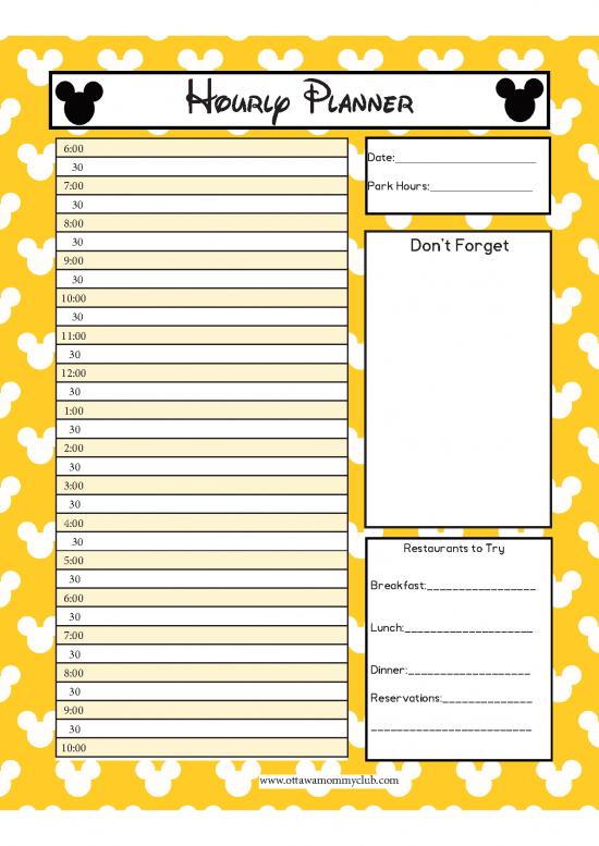 picture Day Planner Pdf 94578 | Disneyparkplanner 1