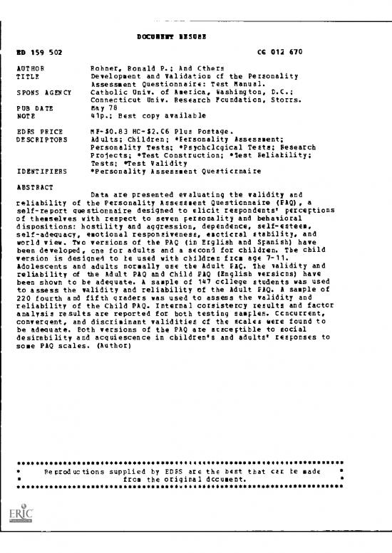 picture Personality Pdf 96237 | Ed159502