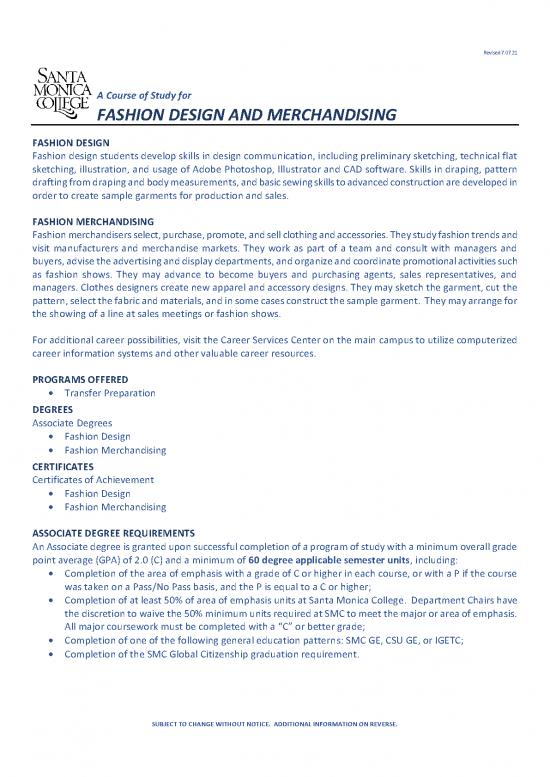 picture1_Fashion Pdf 95707 | Fashion Design And Merchandising As