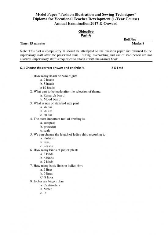 picture Fashion Pdf 95697 | Fashion Illustration And Sewing Technique Final