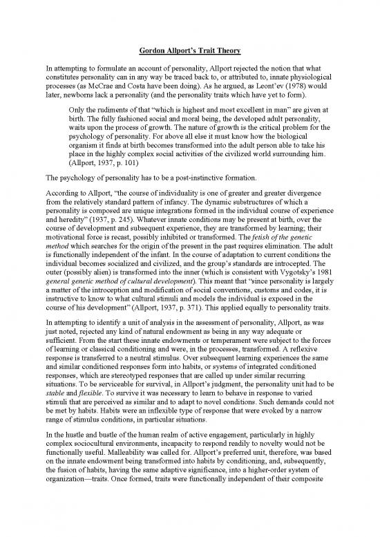 picture1_Personality Pdf 96713 | Gordon Allport