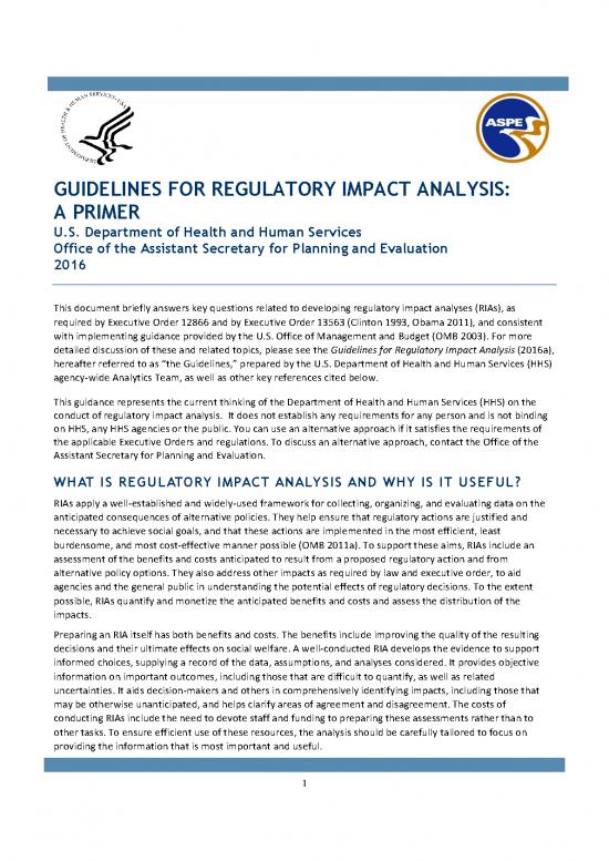 Regulatory Impact Analysis Pdf 95362 | 43705304