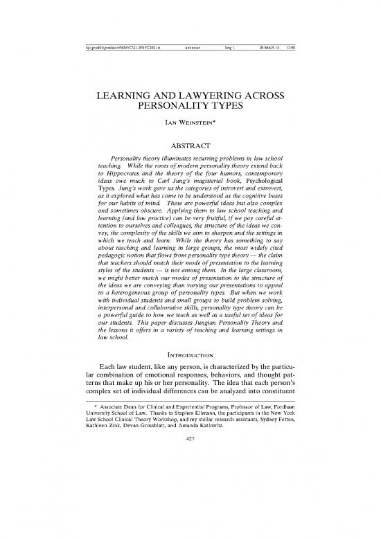 picture1_Personality Pdf 97105 | Ian Weinstein   Learning And Lawyering Across Personality Types