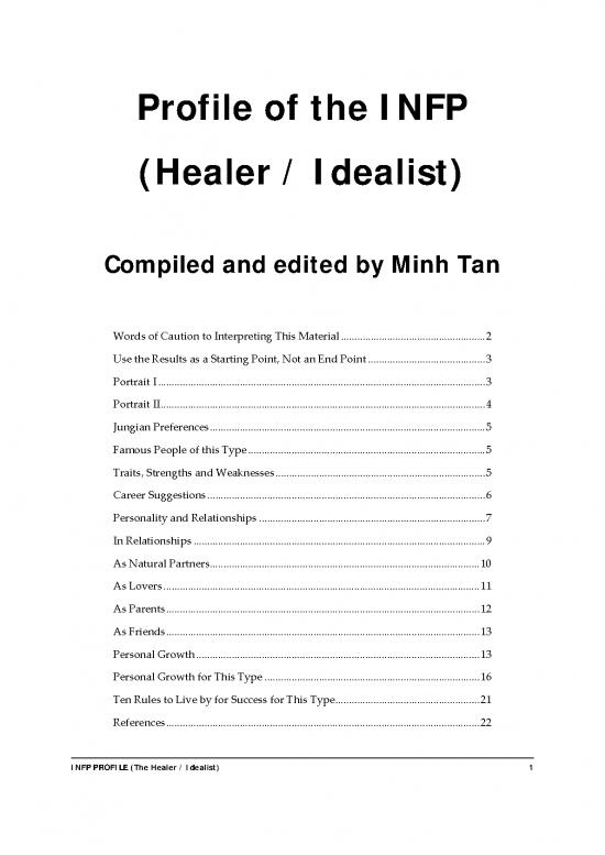 picture_Personality Pdf 96285 | Infp Profile Healer Idealist Pdf2