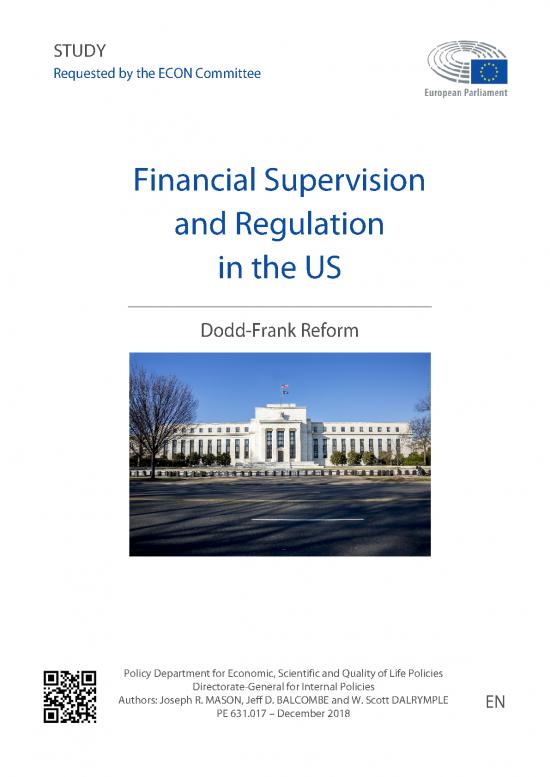 picture Dodd Frank Act Pdf 95178 | Ipol Stu(2018)631017 En