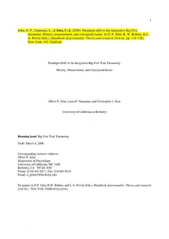 picture_Personality Pdf 96911 | John Et Al 2008