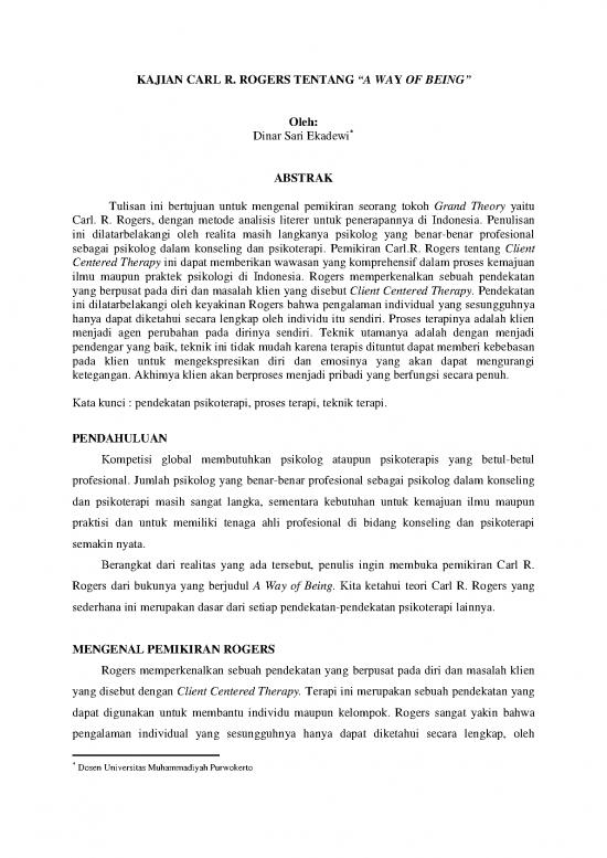 picture_Kajian Carl  Rogers Tentang “a Way Of Being”