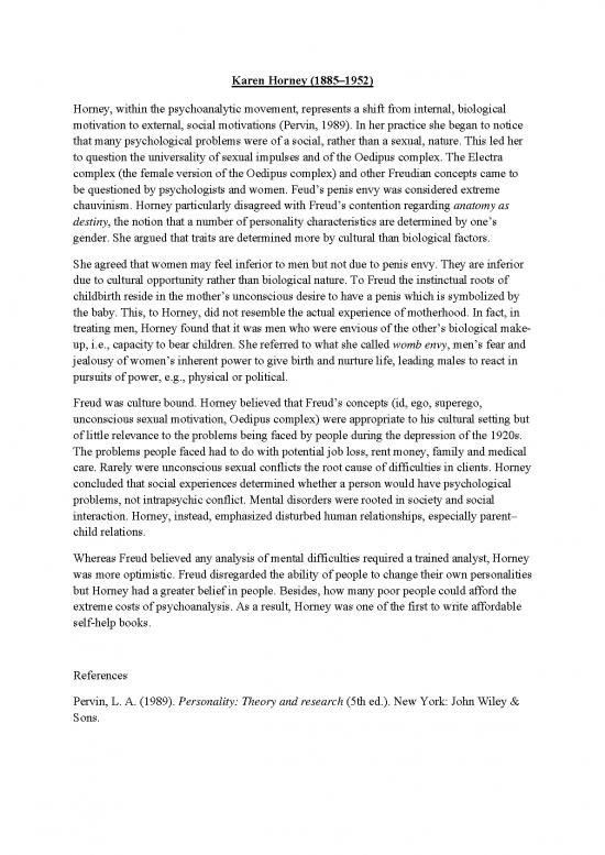 picture_Personality Pdf 96714 | Karen Horney