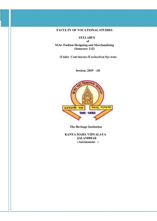 picture Fashion Pdf 95676 | Kmv Msc Fashion Designing And Merchandising