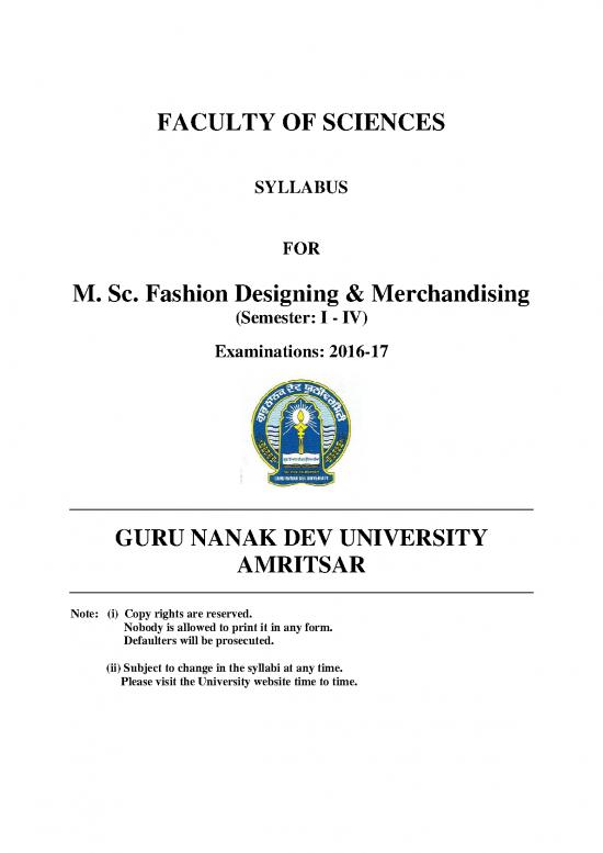 picture Fashion Pdf 95505 | Msc Fashion Designing And Merchandising Semester I To Iv