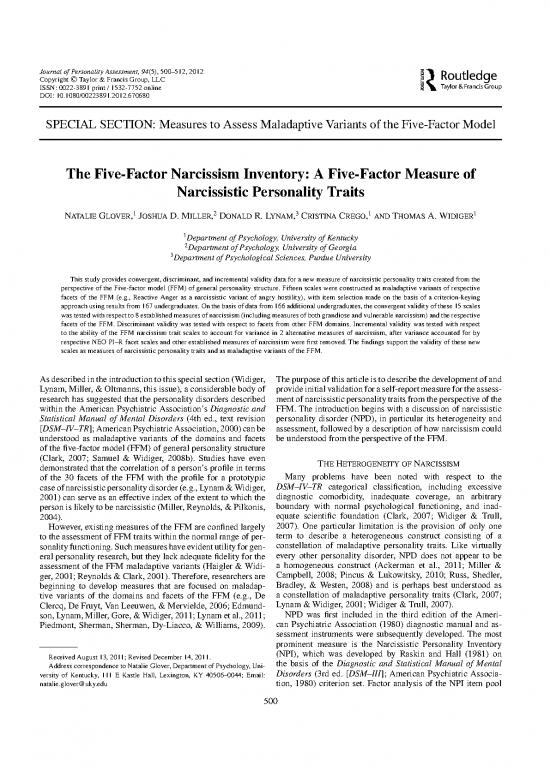 picture1_Personality Pdf 96483 | Narcissism