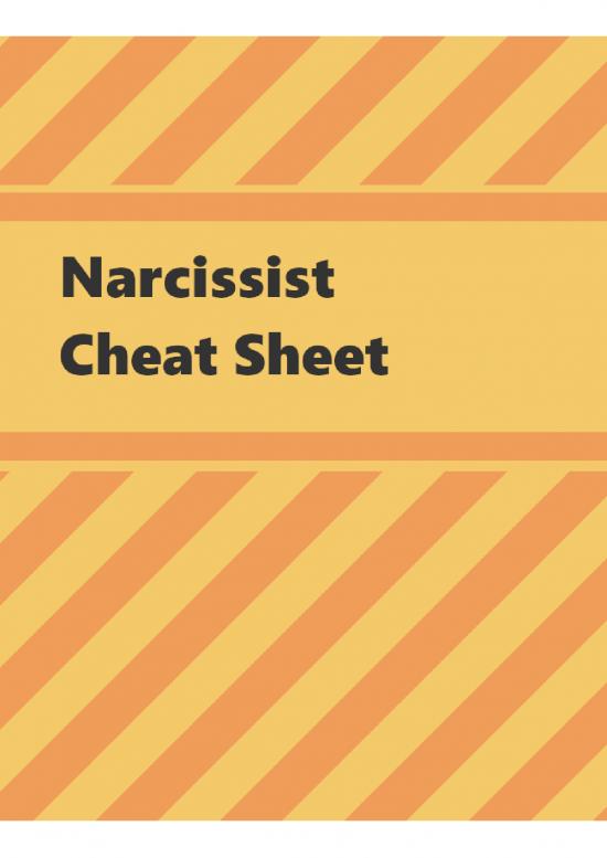 picture_Narcissist Cheat Sheet Narcissist Q A